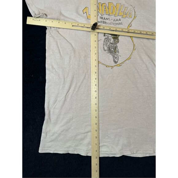 Vintage 1970s Unadilla Motorcross Trans AMA International Racing Cotton Thin T S - Picture 10 of 10